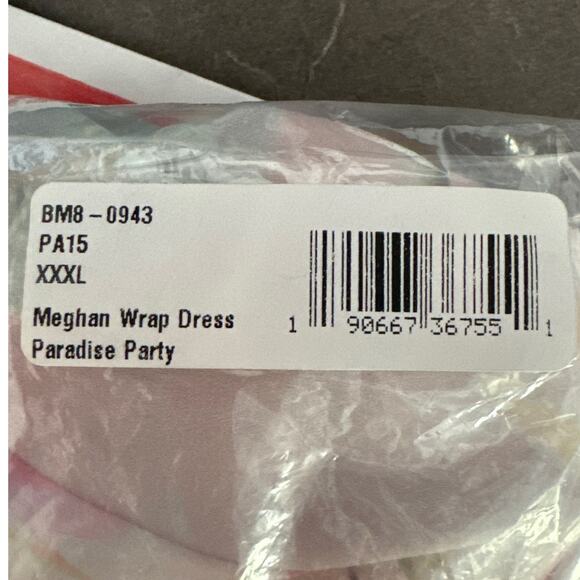 Show Me Your Mumu Meghan Wrap Dress - Pink Paradise Party NWT Size 3XL - Picture 10 of 10